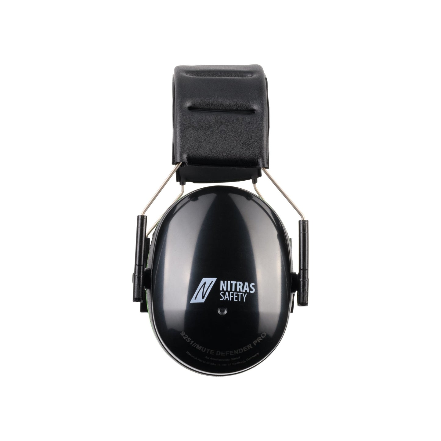NITRAS MUTE DEFENDER PRO, protetores auriculares, preto / verde, plástico EN 352-1 | Pacote (1 peça)