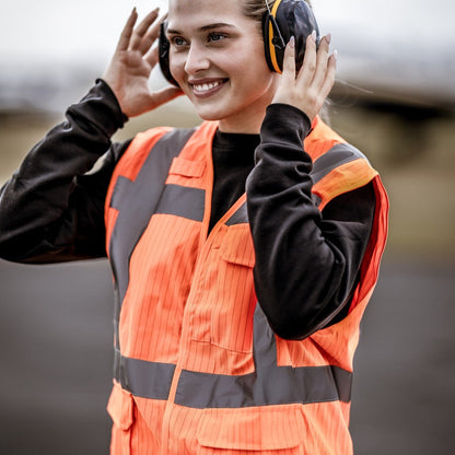NITRAS MUTE DEFENDER PRO, protetores auriculares, preto / amarelo, plástico EN 352-1 | Pacote (1 peça)