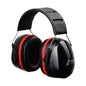 NITRAS MUTE DEFENDER PRO, protetores auriculares, preto / vermelho, plástico EN 352-1 | Pacote (1 peça)