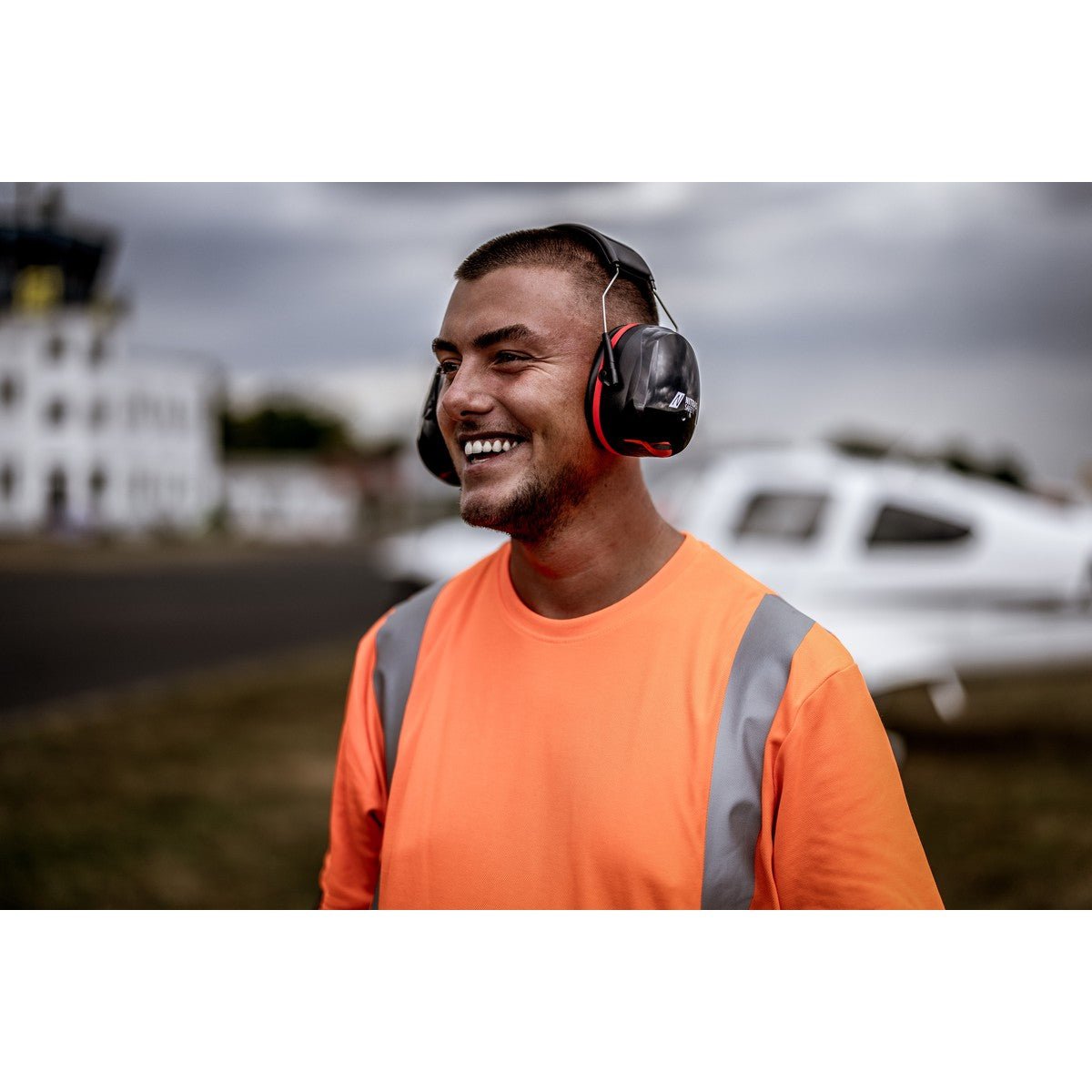 NITRAS MUTE DEFENDER PRO, protetores auriculares, preto / vermelho, plástico EN 352-1 | Pacote (1 peça)