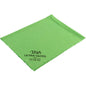 O pano para janelas ENA Ultra Gloss da Abena Re-Seller GmbH, Verde 40x40 cm, pacote (5 peças), possui bordas onduladas e símbolos de cuidados impressos - perfeito para a limpeza de janelas e janelas sem manchas.
