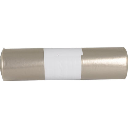 Eine zylindrische Rolle Abfallsäcke für Sækko Boy 60, 55 my LDPE Recycled von Abena Re-Seller GmbH, mit einem weißen Etikett in der Mitte, ist vor einem schlichten weißen Hintergrund abgebildet.