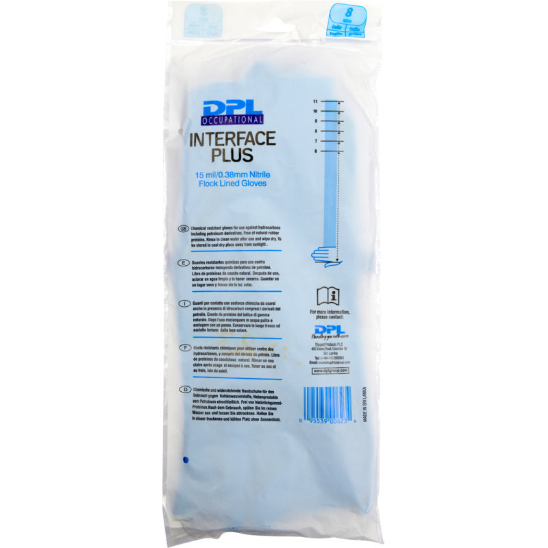 Uma embalagem transparente com a inscrição "Luvas de Limpeza Nitrilo, Azul" da Abena Re-Seller GmbH contém luvas de nitrilo azuis. Na embalagem estão indicados detalhes do produto e instruções de uso para estas luvas de limpeza sem látex.