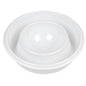 Um separador de ovos de plástico branco separa eficientemente a clara da gema - ideal em combinação com o porta-ovos, branco (pacote de 100 unidades) da Abena Re-Seller GmbH para um conjunto de pequeno-almoço completo.