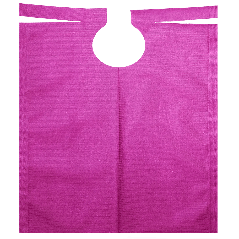 Uma bolsa rosa reutilizável da AMPri Handelsgesellschaft mbH com uma alça recortada redonda na parte superior, feita de tecido não tecido com revestimento de PE. A bolsa é apresentada plana sobre um fundo branco, tornando-se elegante.