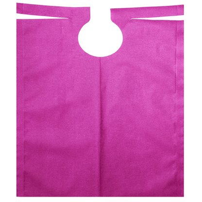 Uma bolsa rosa reutilizável da AMPri Handelsgesellschaft mbH com uma alça recortada redonda na parte superior, feita de tecido não tecido com revestimento de PE. A bolsa é apresentada plana sobre um fundo branco, tornando-se elegante.
