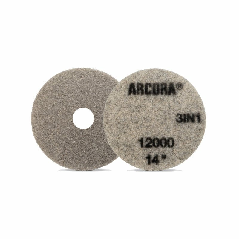 ARCORA SUNSHINE ProPAD 3 em 1 – Almofada de limpeza e polimento cinzenta