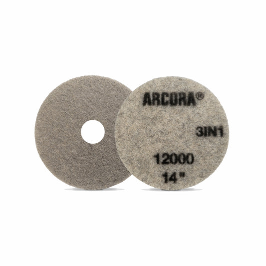 ARCORA SUNSHINE ProPAD 3 em 1 – Almofada de limpeza e polimento cinzenta