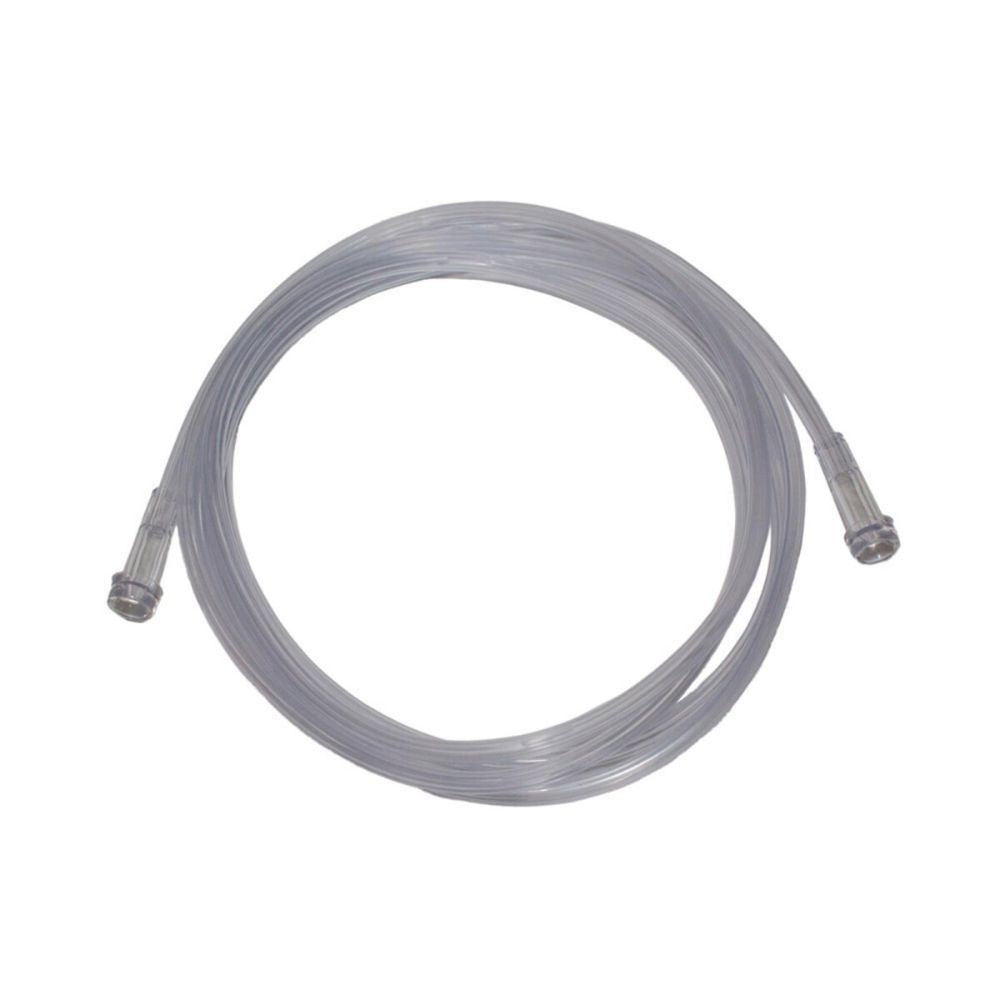 O tubo de ligação de oxigénio Asid Bonz da Servoprax GmbH é um tubo de plástico transparente enrolado com 213 cm de comprimento, com conexões em ambas as extremidades, ideal para a transferência de líquidos ou fluxos de ar. O seu design resistente a dobras garante durabilidade e fiabilidade em várias aplicações. A embalagem contém 1 unidade.