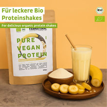 Proteína em pó vegana orgânica de banana sem soja