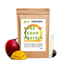 Proteína vegana orgânica em pó de manga sem soja