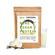 Proteína vegana orgânica em pó baunilha sem soja