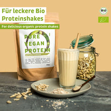 Proteína vegana orgânica em pó baunilha sem soja