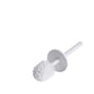 A CWS ParadiseLine Cabeça de reposição com cabo (1 peça) da CWS é uma escova de sanita branca com cabeça de cerdas redonda e cabo reto, ideal para a limpeza eficiente em ambientes comerciais, ilustrada sobre um fundo branco simples.