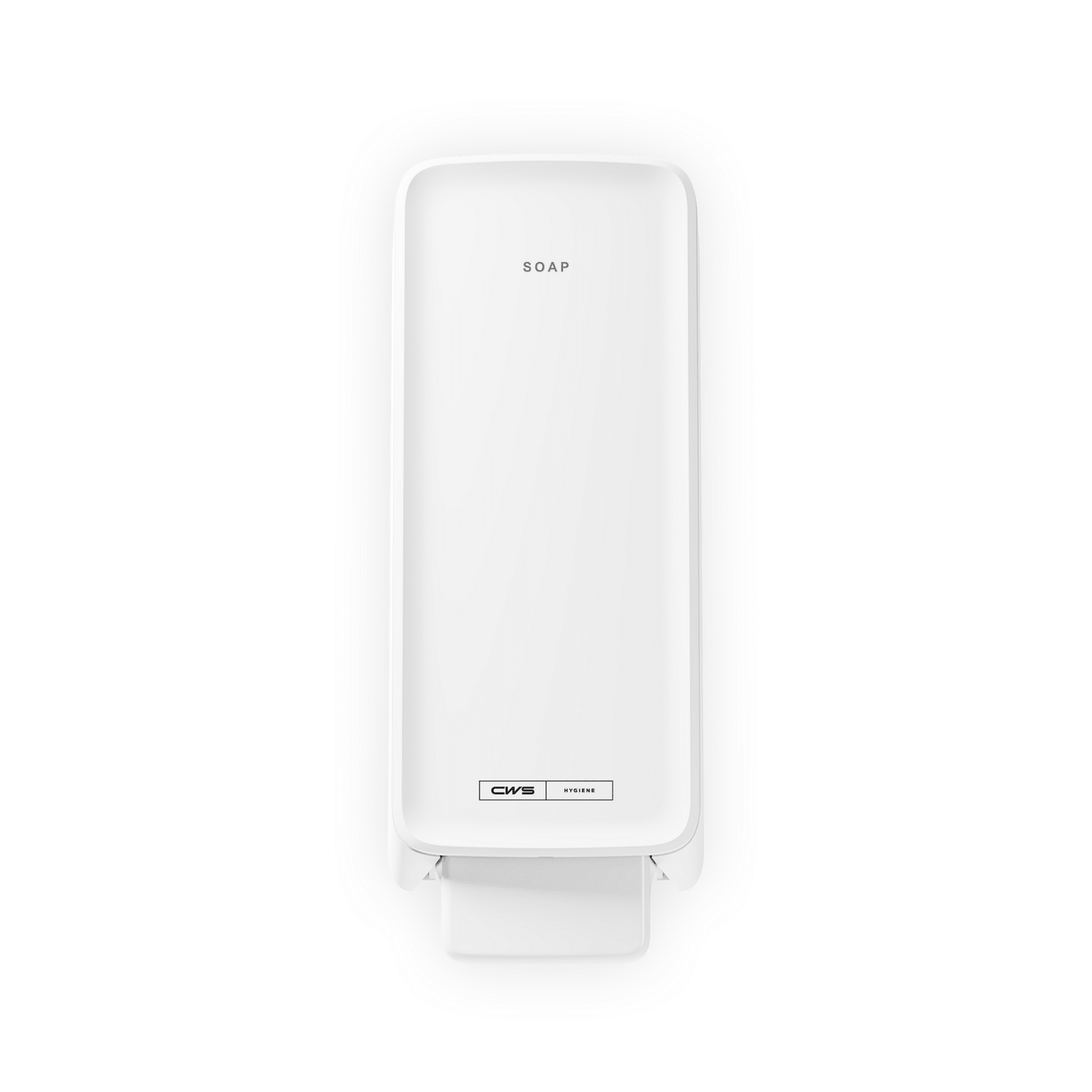 Dispensador de sabão espumoso em branco