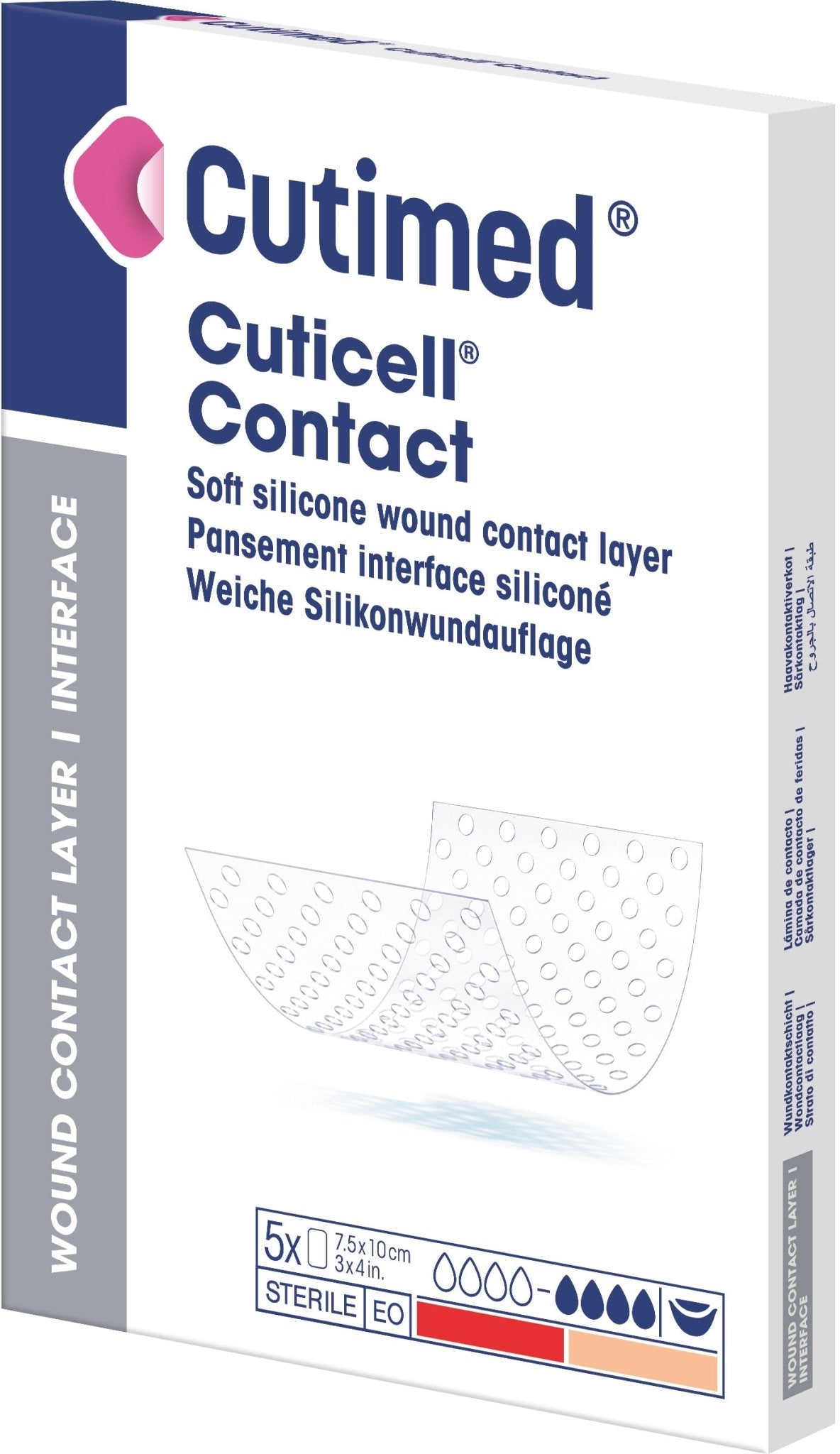 Cutimed® Cuticell® Contato 10 x 18 cm 5 peças | Pacote (5 peças)