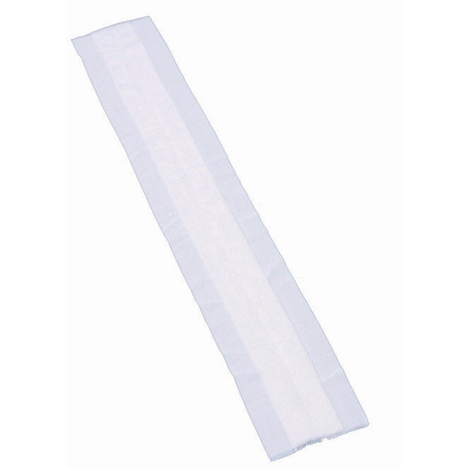 O pano de pó TASKI flortex V3 da Diversey Deutschland GmbH & Co. OHG é um pano de pó retangular longo com bordas trabalhadas, fotografado sobre um fundo branco e feito de material de alta qualidade - ideal para a limpeza de superfícies.