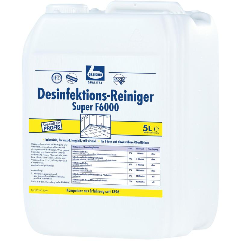 Dr. Becher Desinfecção Limpador Super F6000