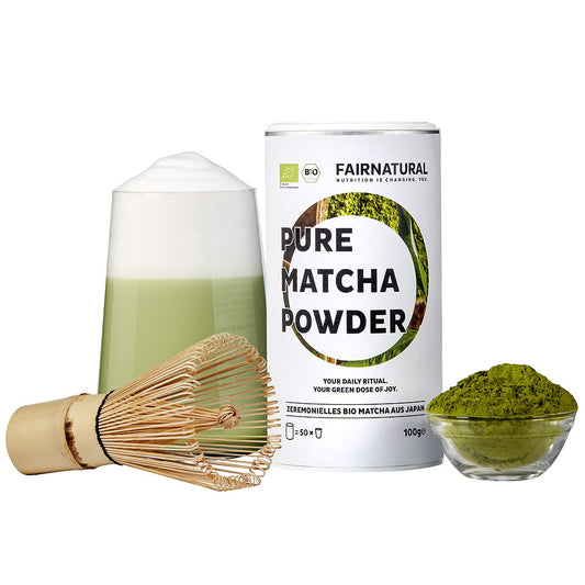 Pó matcha orgânico cerimonial do Japão