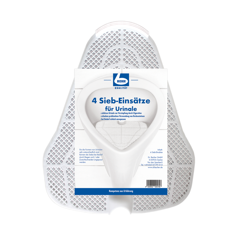 Inserção de peneira para urinóis