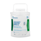 Um pacote branco, resselável, de Dr. Schumacher Descosept Sensitive Wipes XL - dispensador de toalhetes descartáveis da Dr. Schumacher GmbH com branding verde-azulado. O pacote contém 120 toalhetes desinfetantes para desinfeção rápida em áreas próximas ao paciente e possui uma alça na parte superior para fácil transporte.