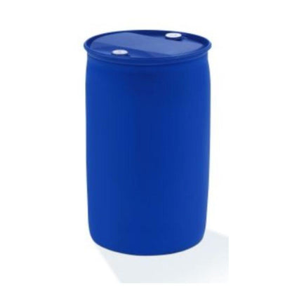 Um tambor de plástico azul da DR.SCHNELL GmbH & Co. KGaA com a inscrição "Dr. Schnell SCHIROCCO CLEAN Manutenção, Limpeza Intensiva e Limpeza Profunda" está em pé com tampa fechada e dois fechos brancos – perfeito para armazenamento de limpadores de pisos duros.