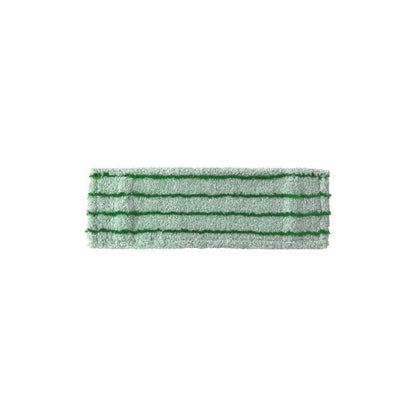 O Arcora RUNNER GREEN DB - FC COM CAPA da Arcora International GmbH é um pano de microfibra retangular verde e branco com listras horizontais verde-escuras, fotografado sobre um fundo branco liso.