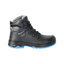 Botas de segurança S3 com atacadores Botas de segurança Sapatos de segurança S3, preto/azul granulado