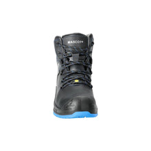 Botas de segurança S3 com atacadores Botas de segurança Sapatos de segurança S3, preto/azul granulado