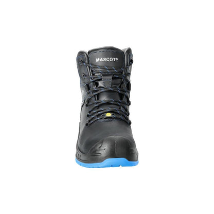 Botas de segurança S3 com atacadores Botas de segurança Sapatos de segurança S3, preto/azul granulado