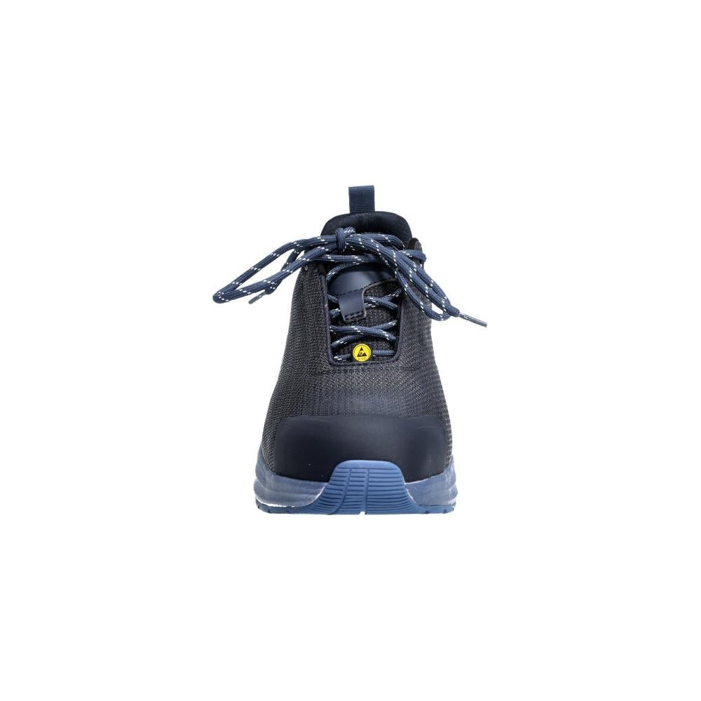 Calçado de segurança S1PS, cadarços calçado de segurança S1PS, preto-azul