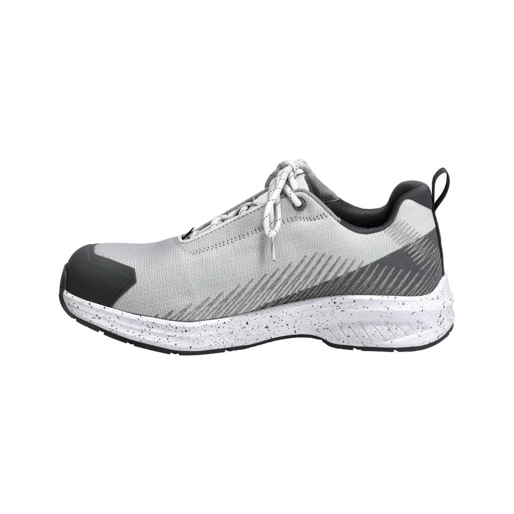 Calçado de segurança S1PS, cadarços calçado de segurança S1PS, branco/cinza antracite