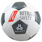 Futebol NITRAS, PU, ​​​​branco / preto | Pacote (1 peça)