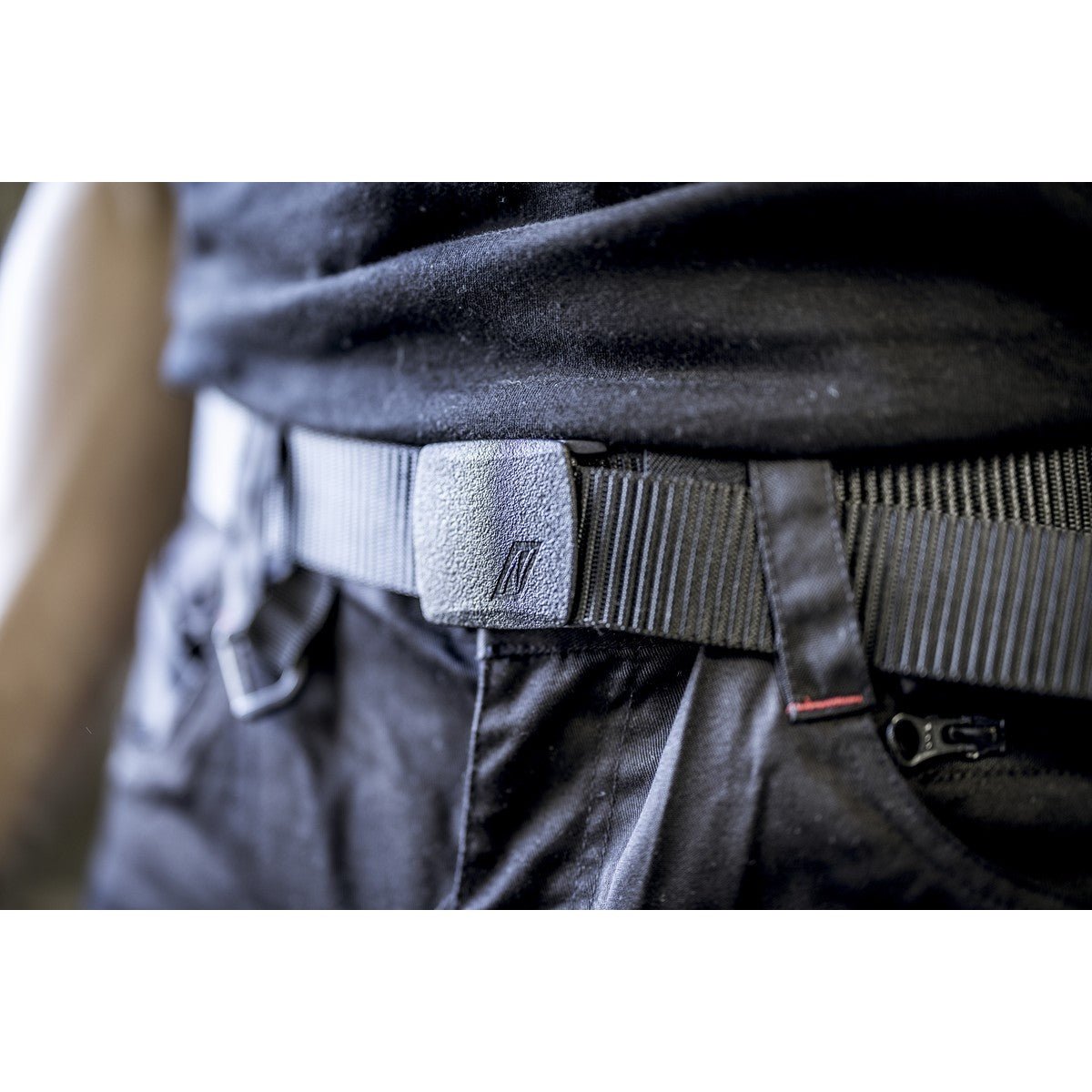 Cinto NITRAS com fivela de plástico, preto Poliéster: 100% | Pacote (1 peça)