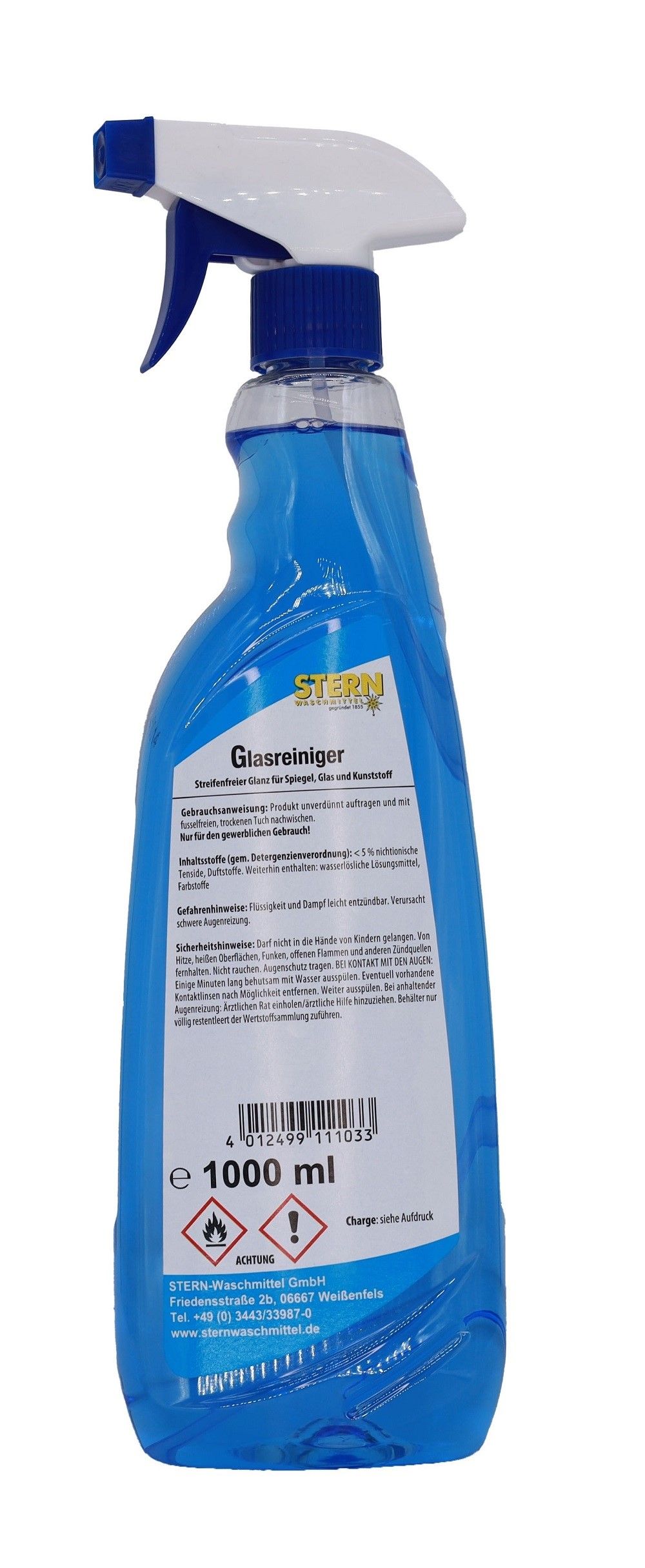Limpador de vidro severo com fixação de spray 1L | Garrafas (1 L)