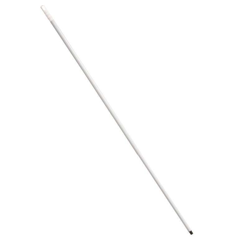 Um TUBO DE AÇO TELESCÓPICO cilíndrico branco (ø 25/21mm, extensível até 2000mm) de Haug Bürsten KG é fotografado sobre um fundo branco simples.