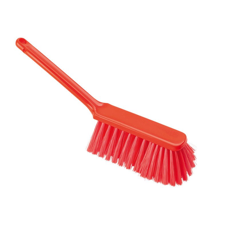 O HANDBESEN, WEICH, 310MM, UNGESCHLITZT de Haug Bürsten KG é uma escova de limpeza macia, ideal para várias tarefas, com um cabo longo e cerdas suaves para uma aplicação eficaz e confortável.