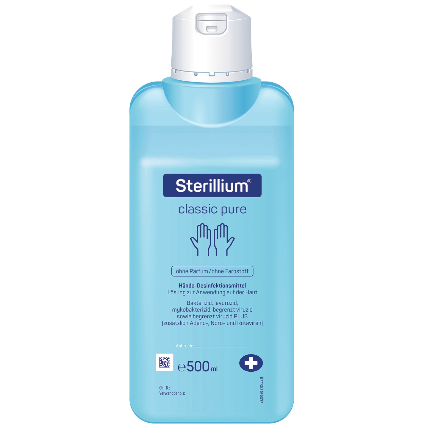 Desinfecção da mão pura clássica de Sterillium®