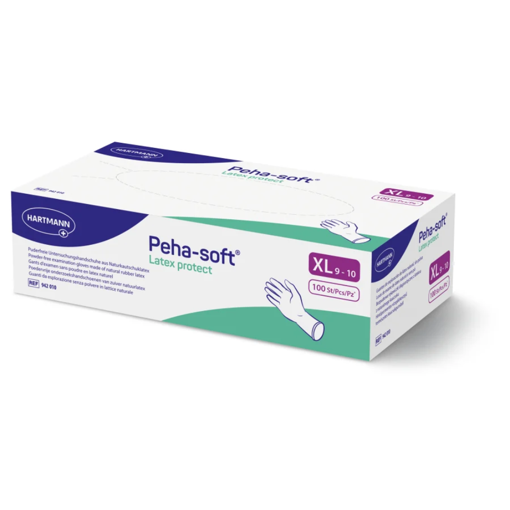 Hartmann Peha-soft® Latex protect, luva de exame sem pó, tamanho XL