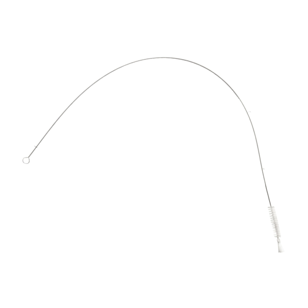 A escova de tubo Haug Nylon 6.0 Transparente possui um fio fino e flexível com uma pequena alça em forma de laço em uma extremidade e cerdas de nylon brancas na outra extremidade. O fio levemente curvado está em conformidade com os padrões de higiene HACCP, tornando-o ideal para a limpeza de tubulações. Este produto da Haug Bürsten KG mede 1200 x Ø15 mm e é fornecido em uma embalagem de uma peça.