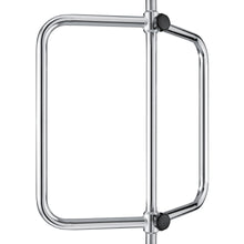 Eine Einweg-Drehsperre aus Metall mit einer vertikalen Stange und einem quadratischen Dreharm, die häufig mit dem Novocal Infusionspumpenhalter für Pumpen von Novocal ausgestattet ist, um Infusionspumpen in öffentlichen oder gewerblichen Bereichen sicher zu befestigen.