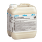 Uma caixa com 2 x 5L de Johannes Kiehl KG Thermohospital Dispersão resistente a desinfetantes, com plástico resistente a álcool e frente etiquetada, concebida para hospitais.