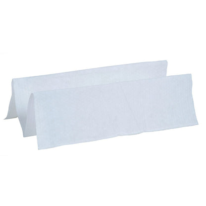 Um conjunto de toalhetes de limpeza WypAll® X80 PowerClean da Kimberly-Clark GmbH, branco, dobrado em quarto (4 sacos x 50 toalhetes), diante de um fundo branco - ideal para limpeza industrial exigente.