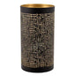 Papstar Castiçal Securit® Ø 8 cm x 15 cm preto/dourado