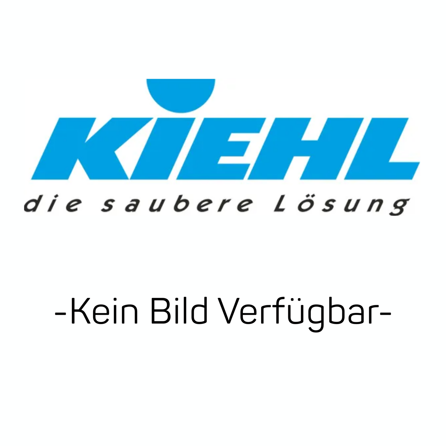 Das Bild zeigt das Logo der Johannes Kiehl KG mit dem Slogan "die saubere Lösung" und dem deutschen Text "-Kein Bild Verfügbar-", der sich auf den Kiehl-Aufsatz für 2 L und 5 L Produktkasten zur Montage des Dosijet (1 Stück) bezieht.