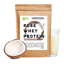Whey protein orgânico em pó de coco