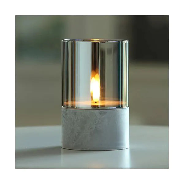 Papstar Vela LED Securit® Ø 8 cm cinza "Gracia"