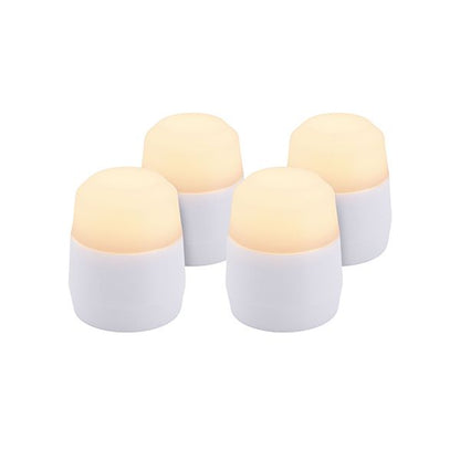 Papstar Pacote de recarga de lâmpadas LED Securit® 4 Ø 4 cm x 5 cm Tempo de iluminação "Amsterdam" 12-40 horas