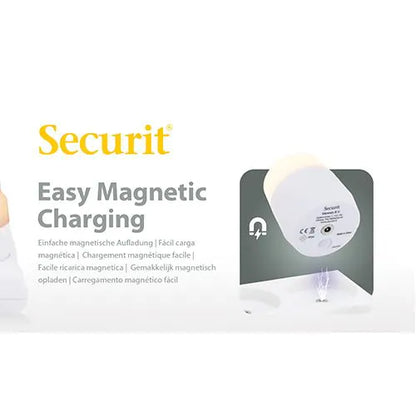 Papstar Luzes de chá LED Securit® 12 incl. estação de carregamento Ø 4 cm x 5 cm Tempo de iluminação "Amsterdam" 12-40 horas