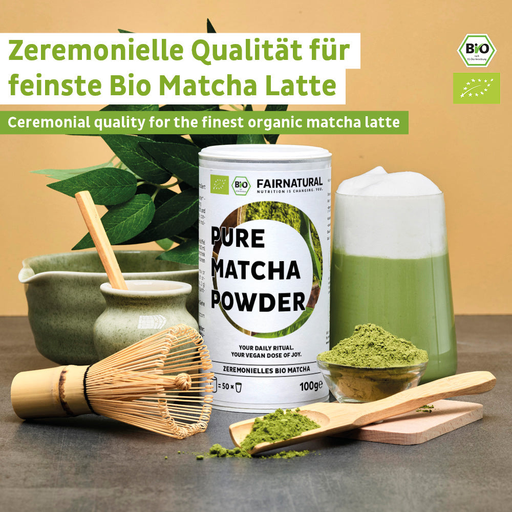 Pó de Matcha biológico para cerimónias